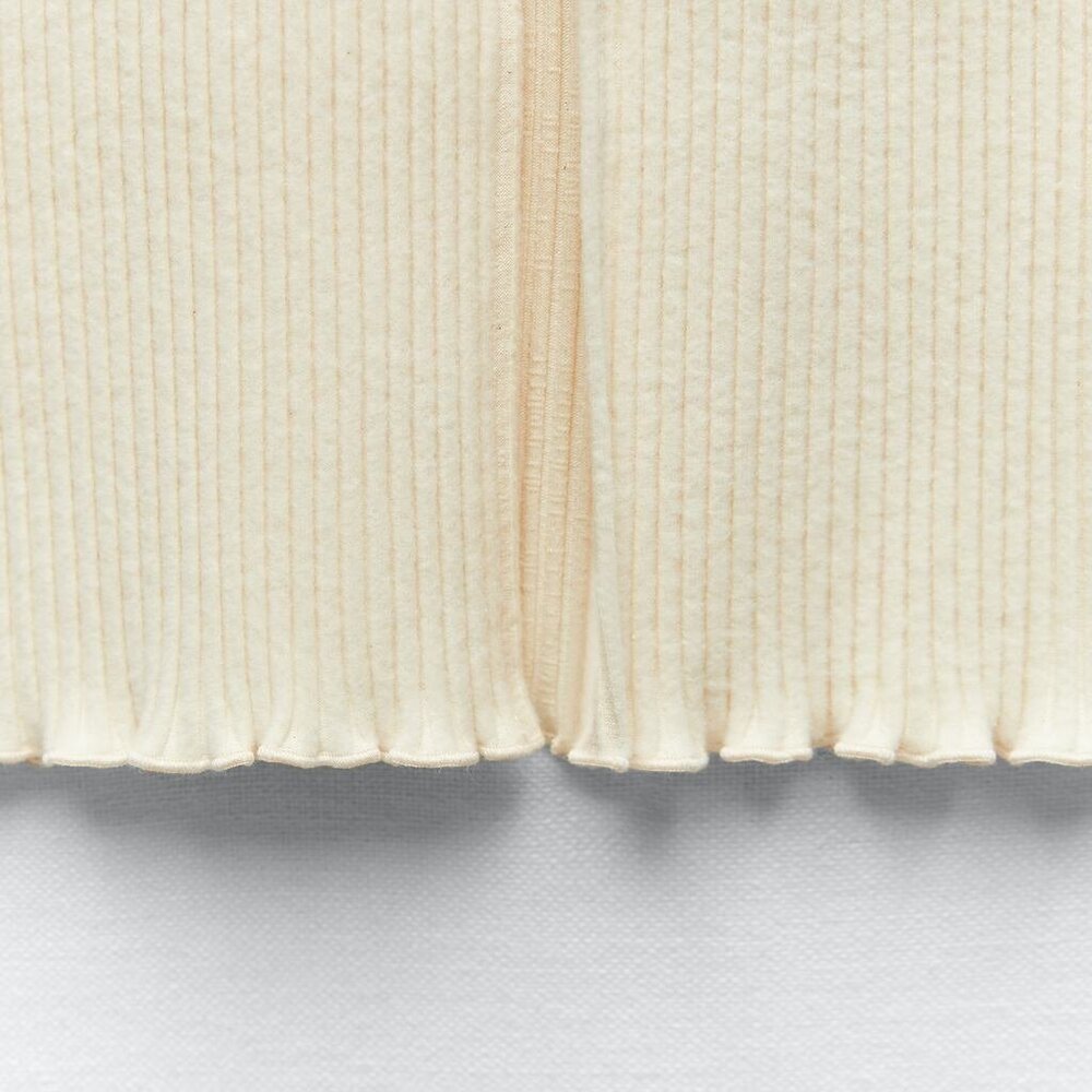 Zara Long Ribbed Skirt - Picture 9 of 11